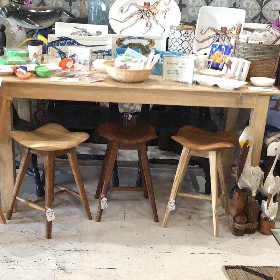 Hand Carved Teak Wood Stool