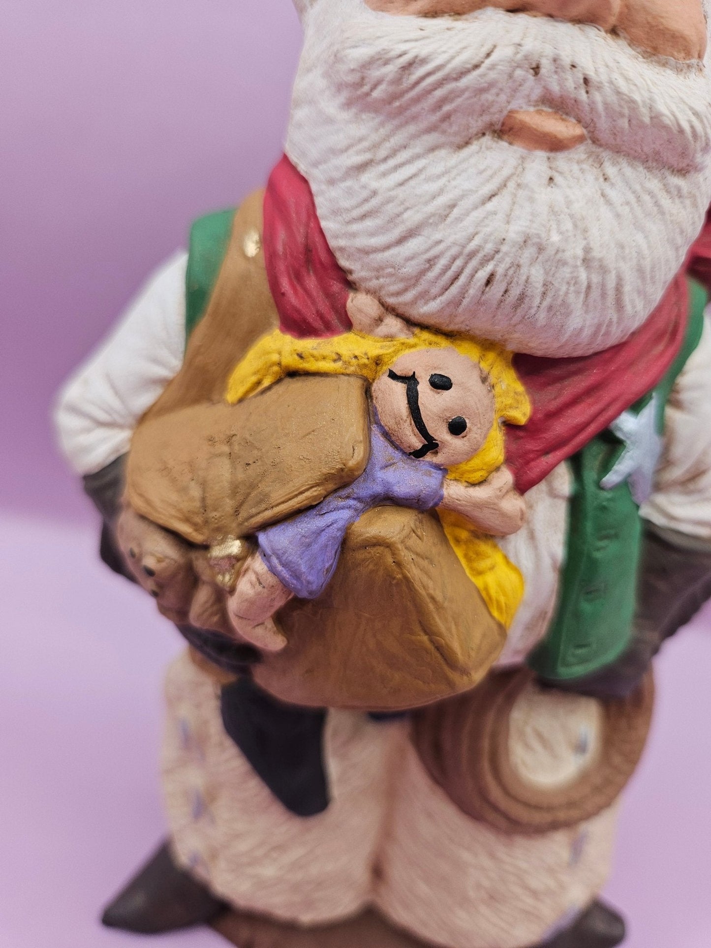 Handmade Western Santa – Hand-Painted Ceramic Christmas Decor (8.5"x4")