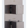 ALFI brand AB2801 3-Way Thermostatic Valve Shower Mixer Square Knobs