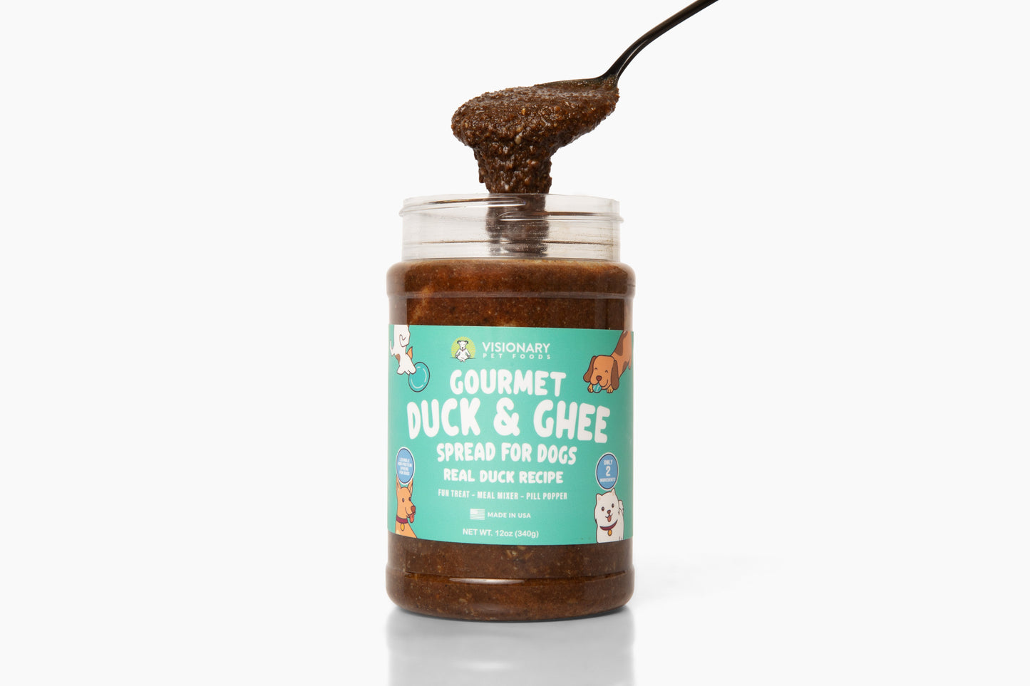 Duck and Ghee Meat Spread | NEW 12oz Jar | Family Pet | Kitchen + Metal