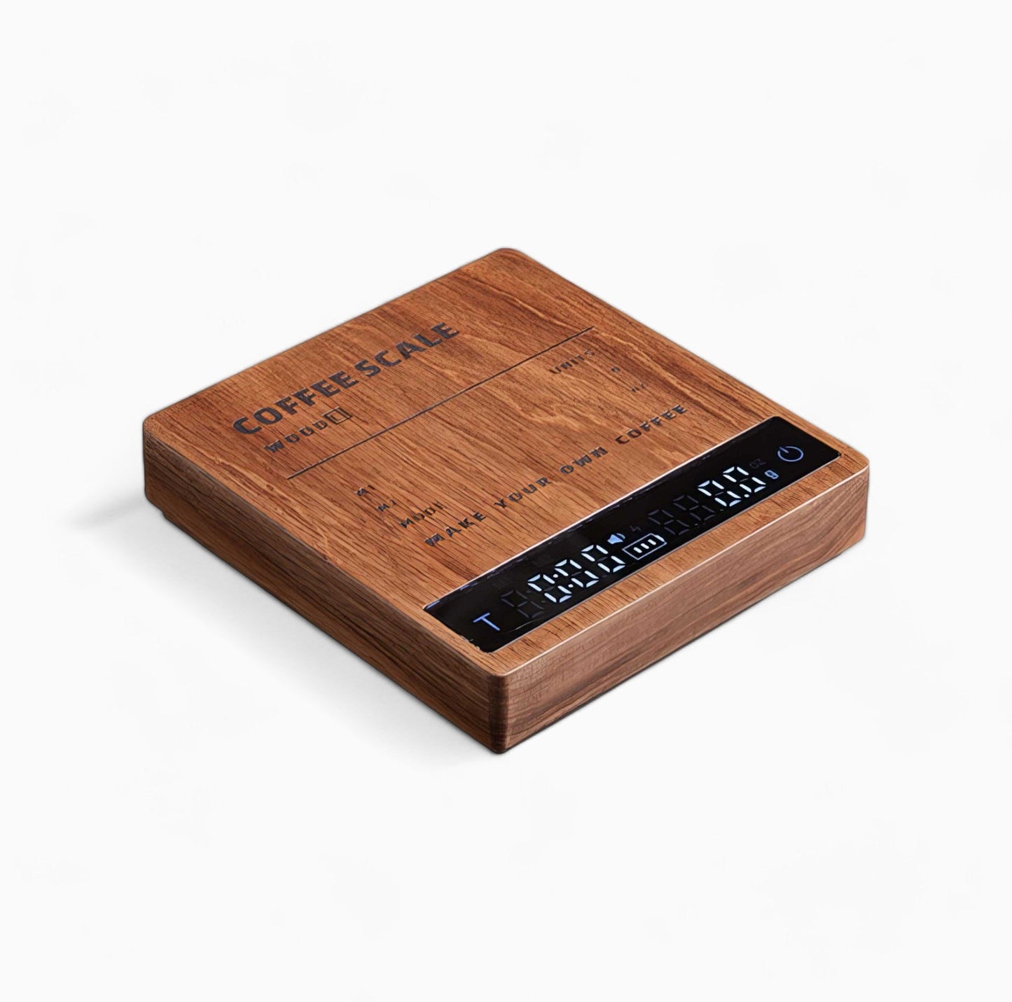 High Precision Wooden Coffee Scale with Touch Sensor