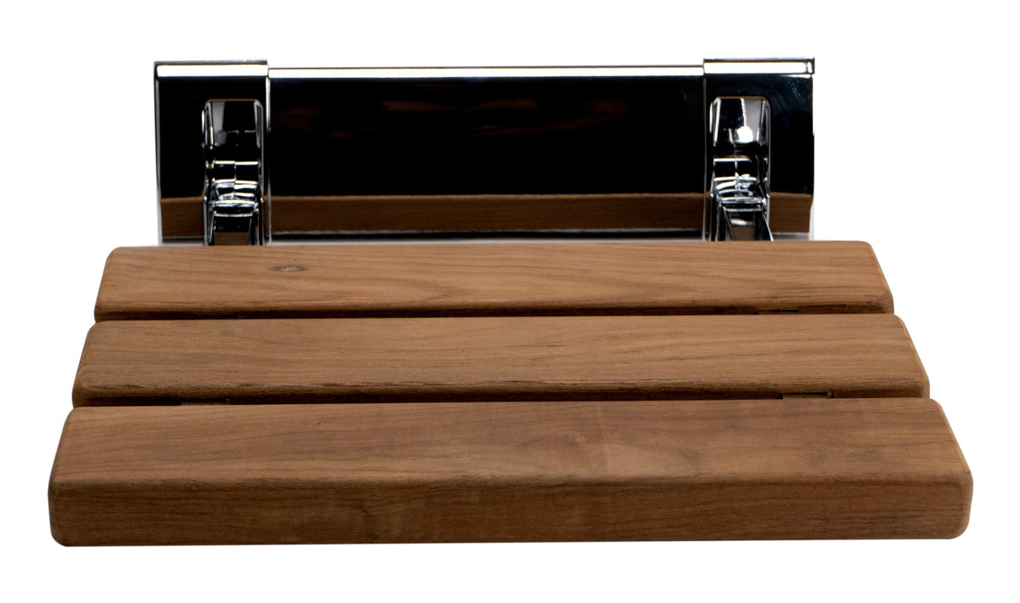 ALFI brand ABS14 14" Folding Teak Wood Shower Seat Bench