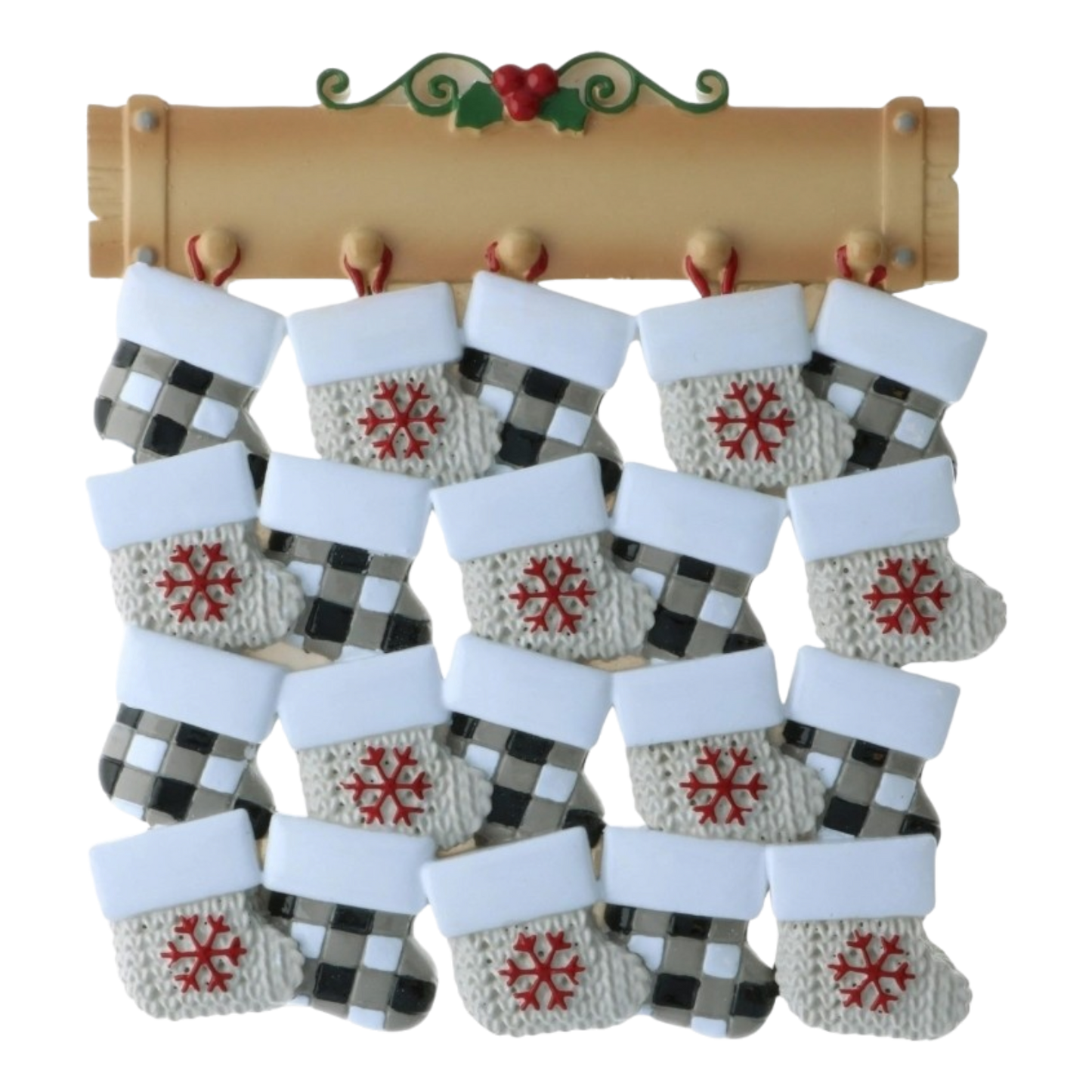 Stocking Family Up To 20 Ornament
