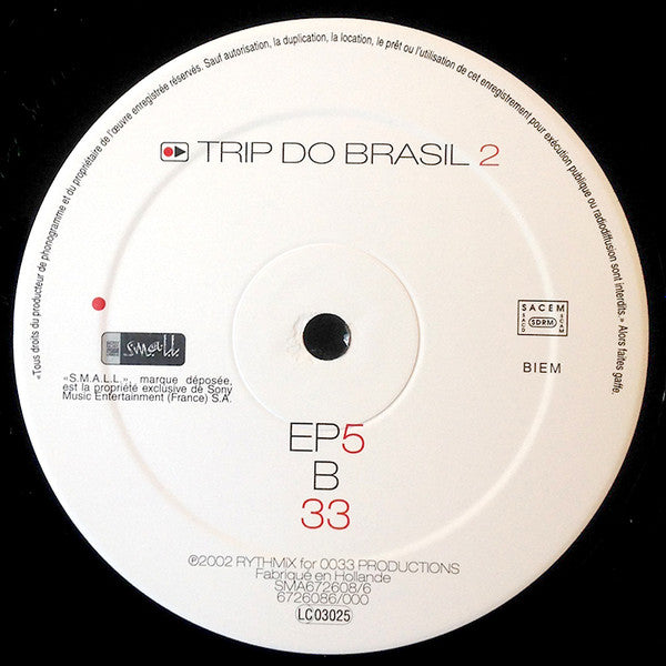Trip Do Brasil 2 - EP5 (VINYL) | Excellent (EX) Very Good Plus (VG+)