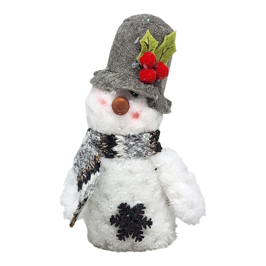 Charming Plush Snowman Ornament -