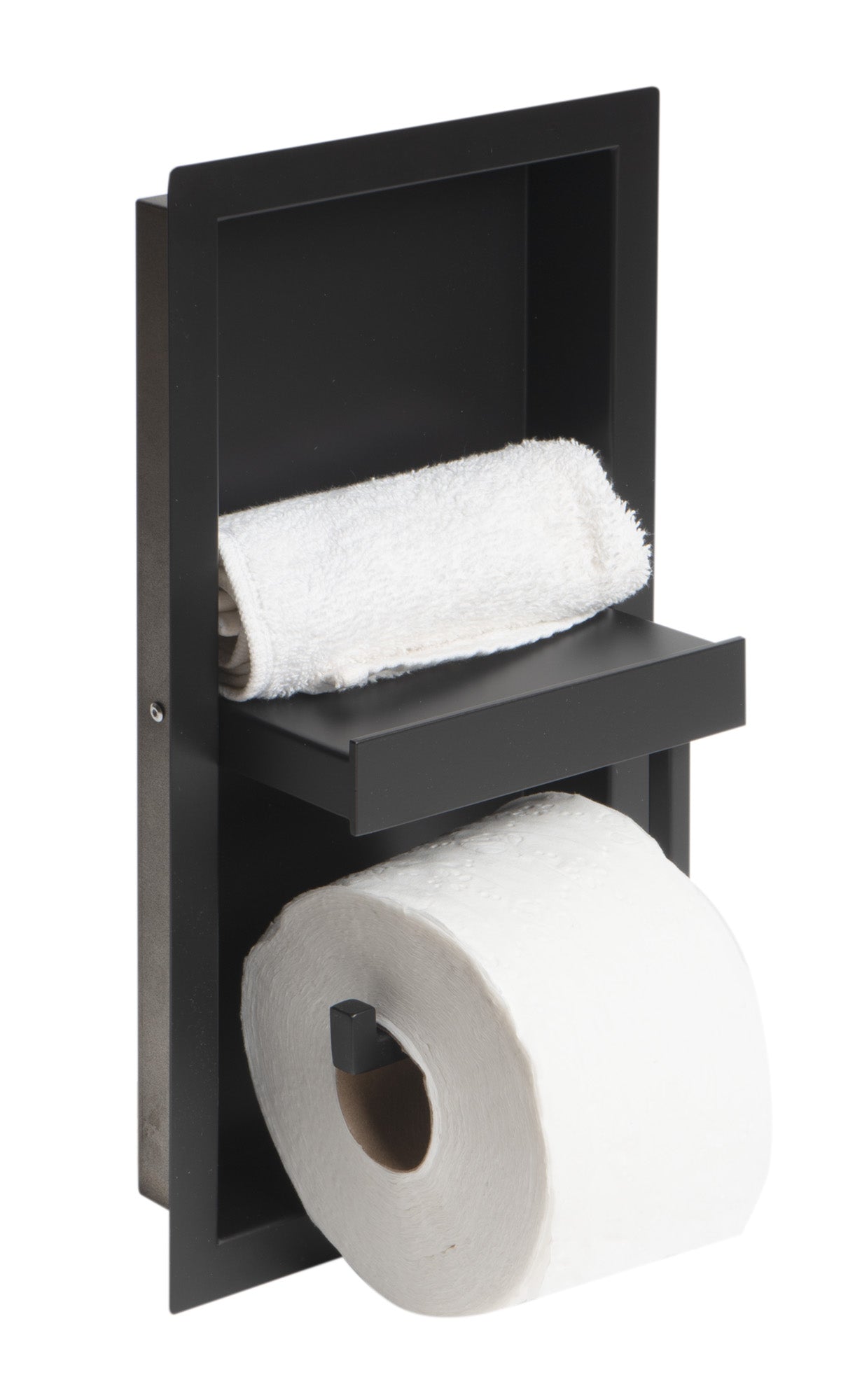 AlFI brand ABTPNC88 Stainless Steel Recessed Toilet Paper Holder Niche
