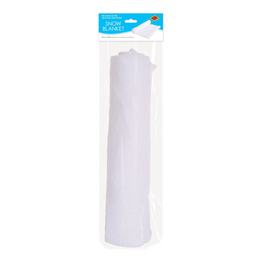 Snow Blanket With Glitter Accents - 8.5 square feet