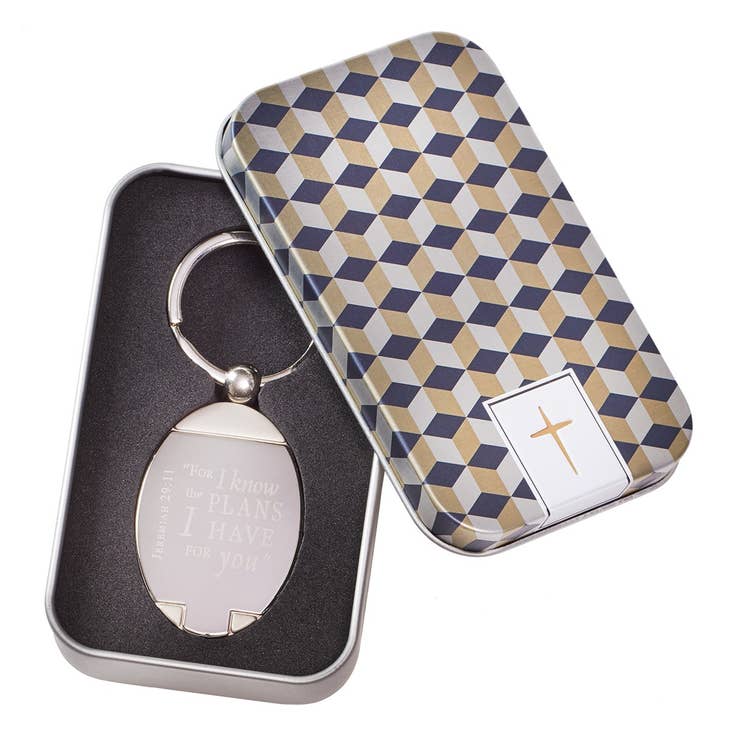 I Know the Plans - Jeremiah 29:11 Metal Key Ring