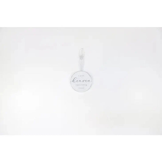 Christmas Ornament - Memorial Wood Holiday Decor "I Wish Heaven Had Visiting Hours"