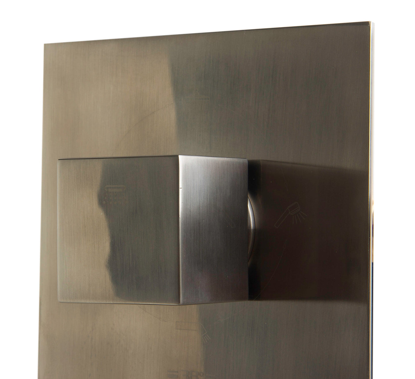 ALFI brand AB2901 Concealed 4-Way Thermostatic Valve Shower Mixer /w Square Knobs