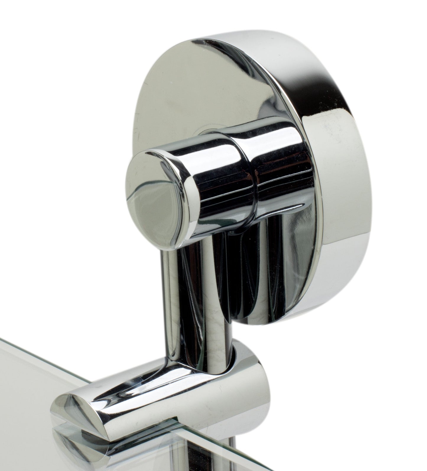 ALFI brand AB9548 Polished Chrome Corner Mounted Double Glass Shower Shelf Bathroom Accessory