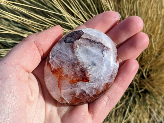 Fire Quartz Palm Stones
