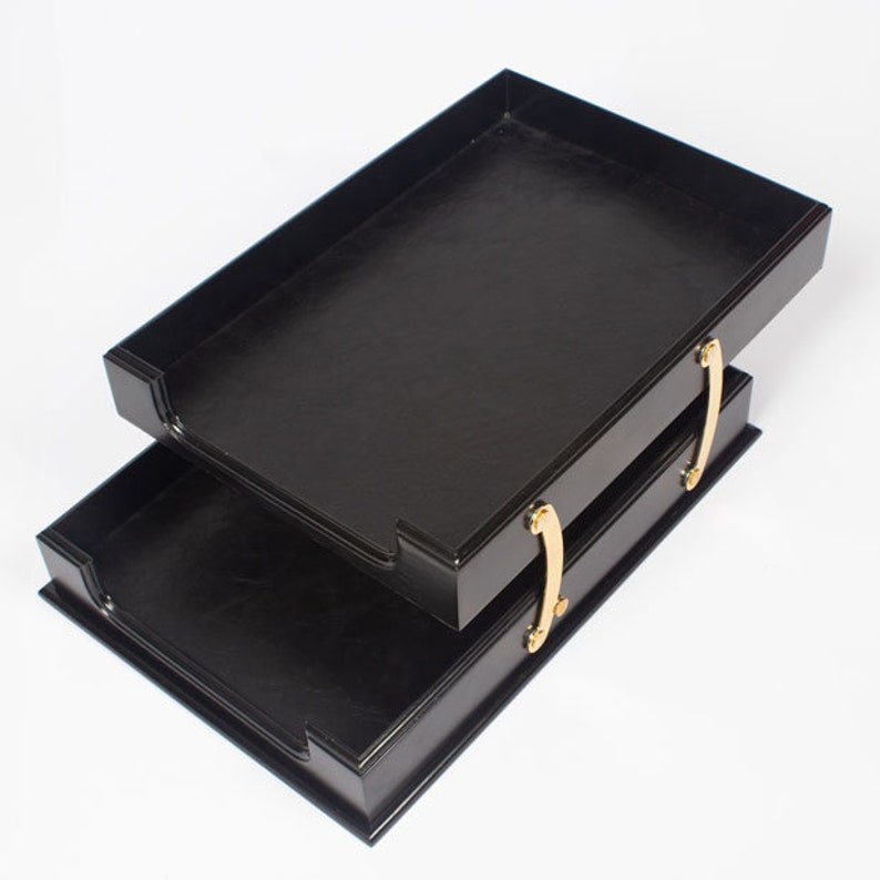 MOOG Prestige Wood Desk Set - Black - 12PCS