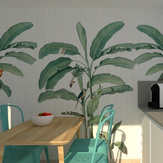 Tropical Bliss Wallpaper Mural | Kitchen + Metal