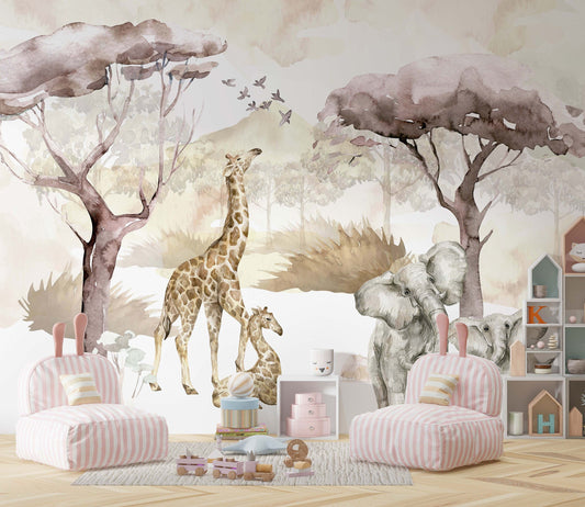 Safari Wall Mural | Kitchen + Metal