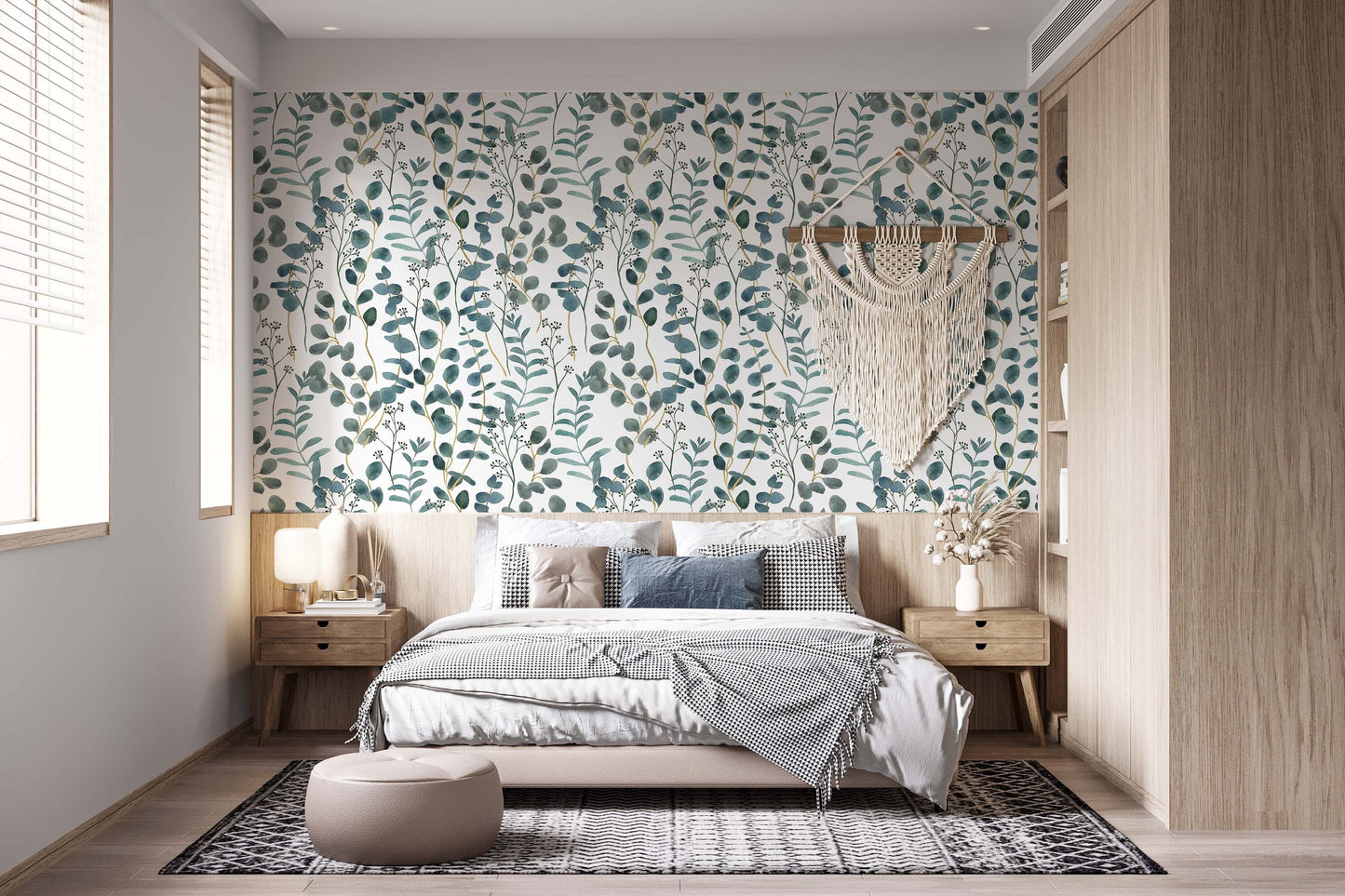 Eucalyptus Leaves Wallpaper | Kitchen + Metal