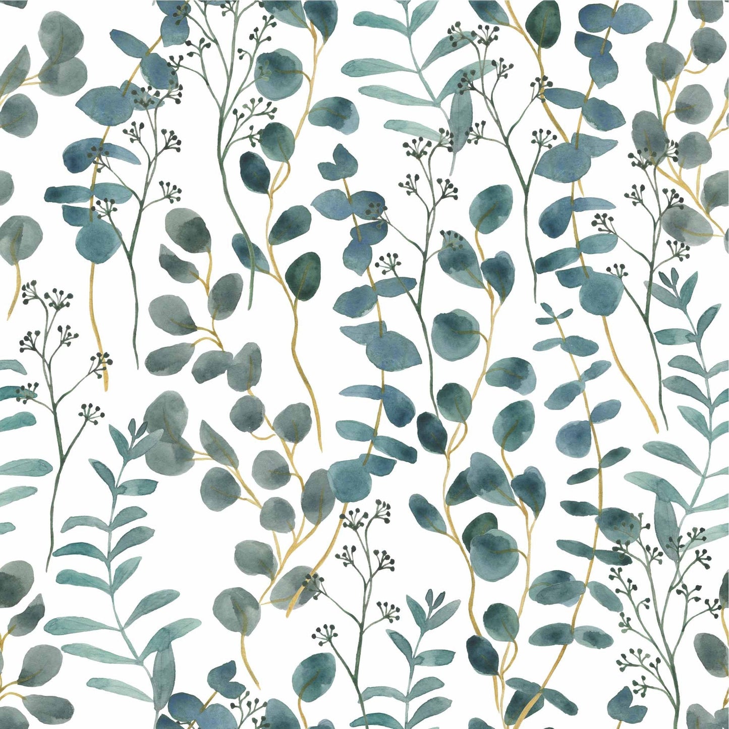 Eucalyptus Leaves Wallpaper | Kitchen + Metal