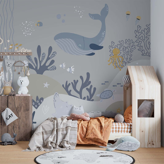 Under the Sea Wallpaper | Kitchen + Metal