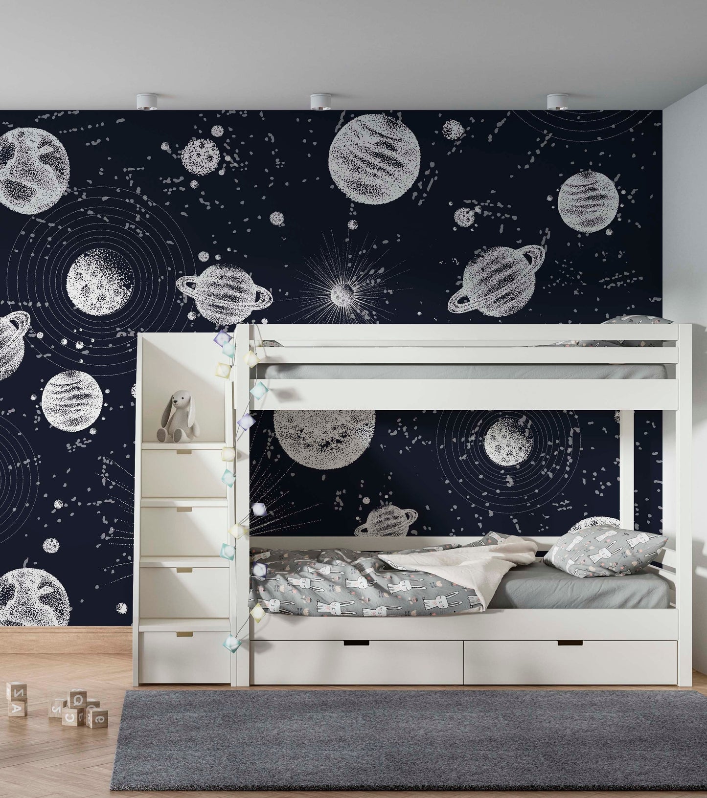 Planets in Space Wallpaper | Kitchen + Metal