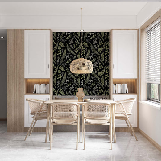 Fern Forest Wallpaper | Kitchen + Metal