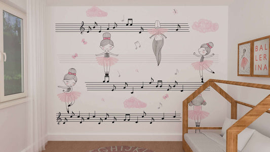 Ballerina wall mural | Kitchen + Metal