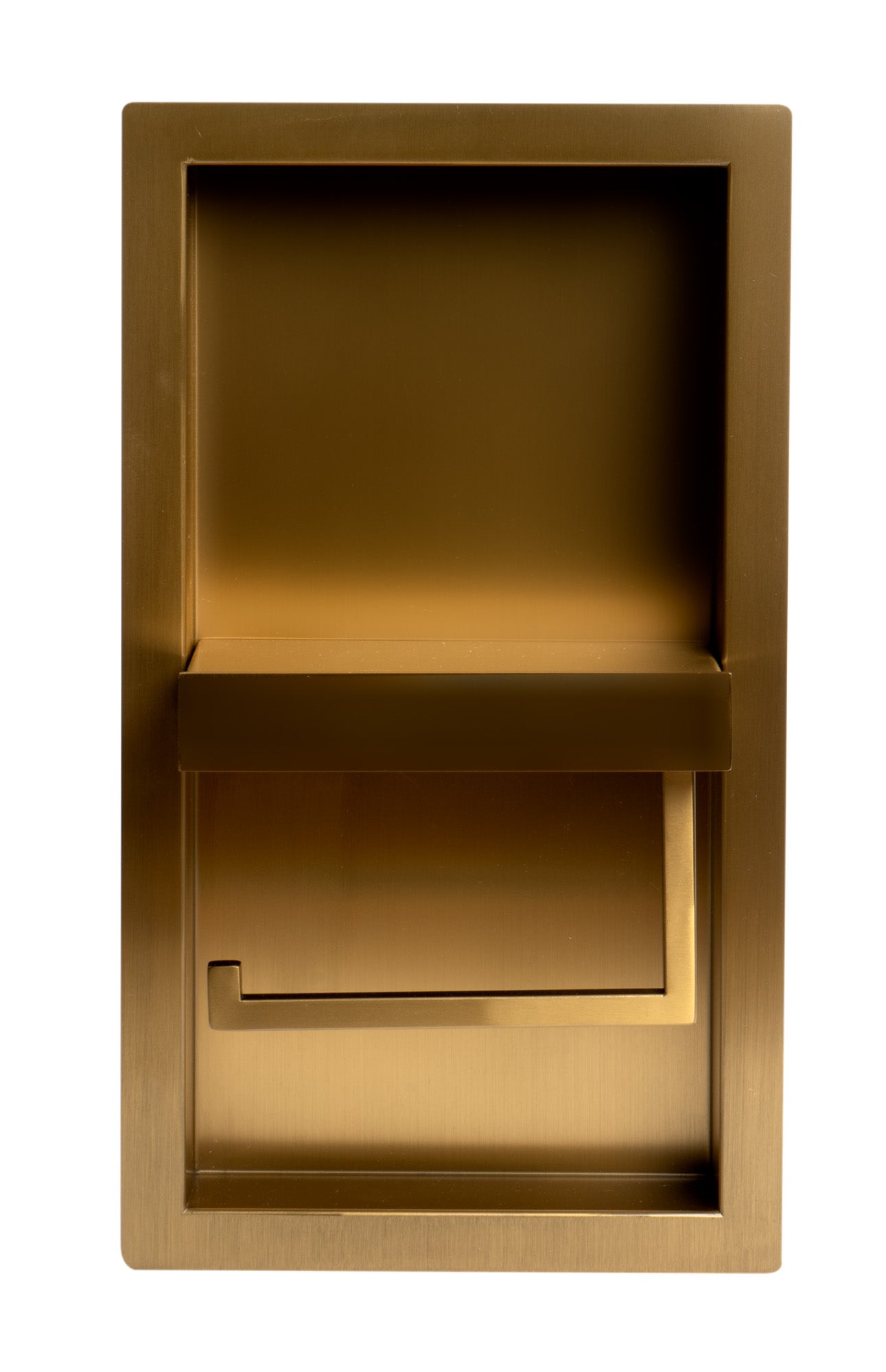 AlFI brand ABTPNP88 Stainless Steel Recessed Toilet Paper Holder Niche