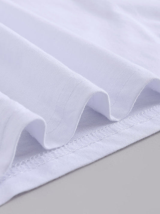 Women's Leopard Shamrock Print Cotton T-Shirt - Lucky Casual Tee