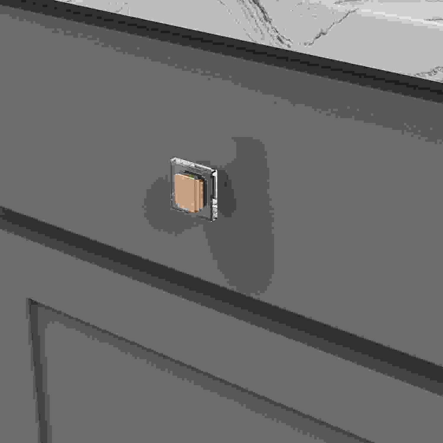 1-1/4 Inch Square Belleclaire Square Knob