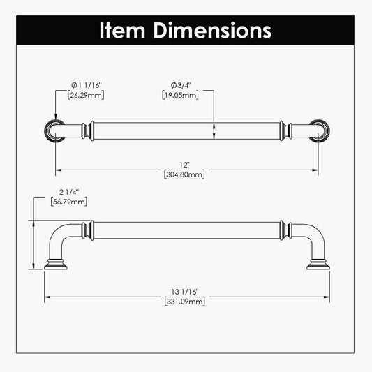 12 Inch Center to Center Berkshire Appliance Pull