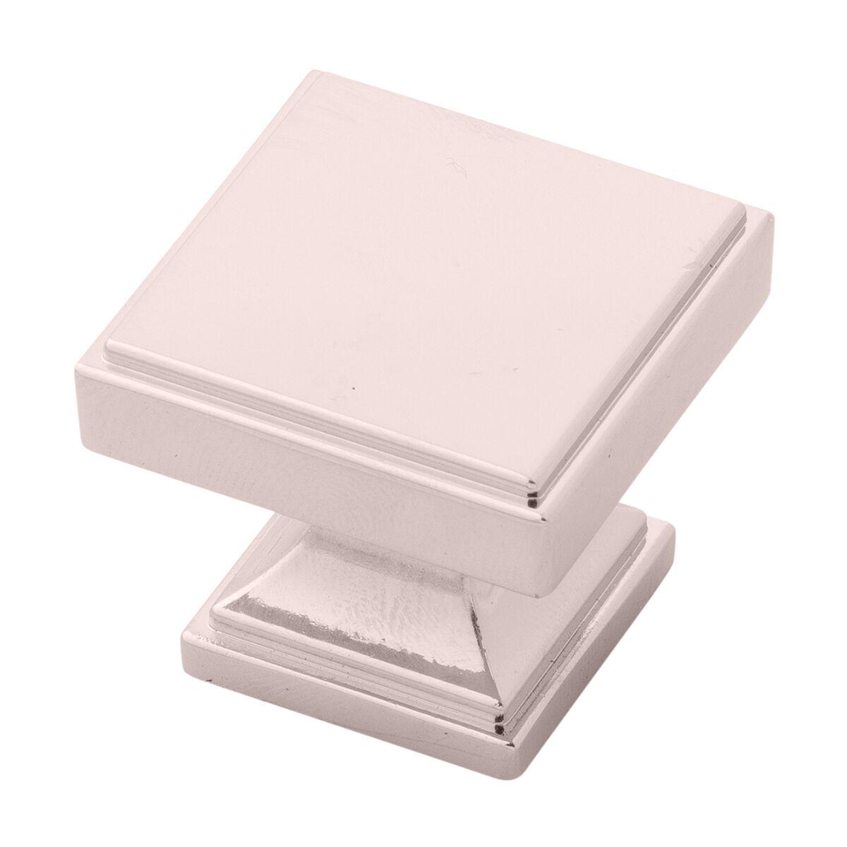 1-3/8 Inch Square Brownstone Square Knob