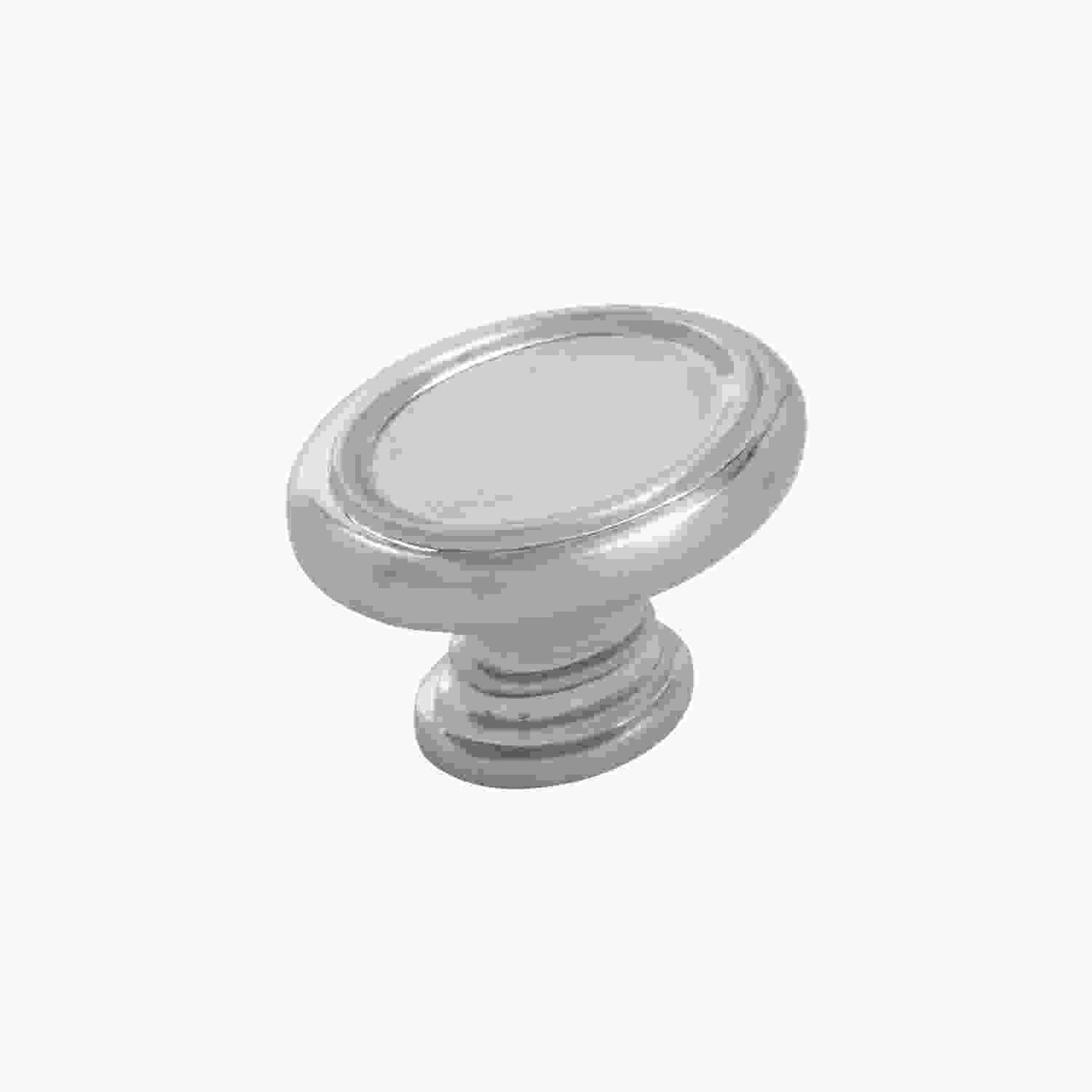 1-1/2 Inch x 1-1/8 Inch Oval Berkshire Oval Knob