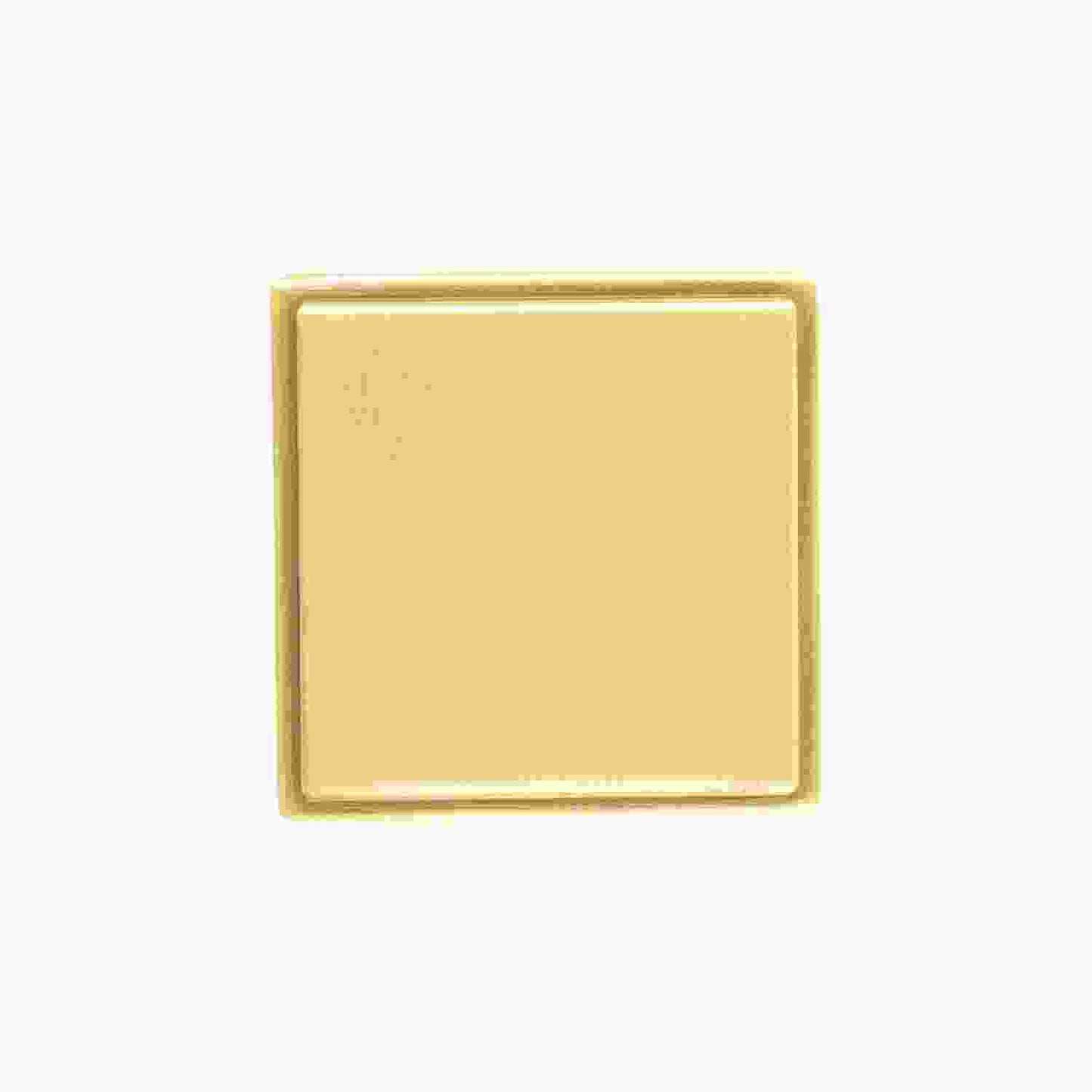 1-3/8 Inch Square Brownstone Square Knob