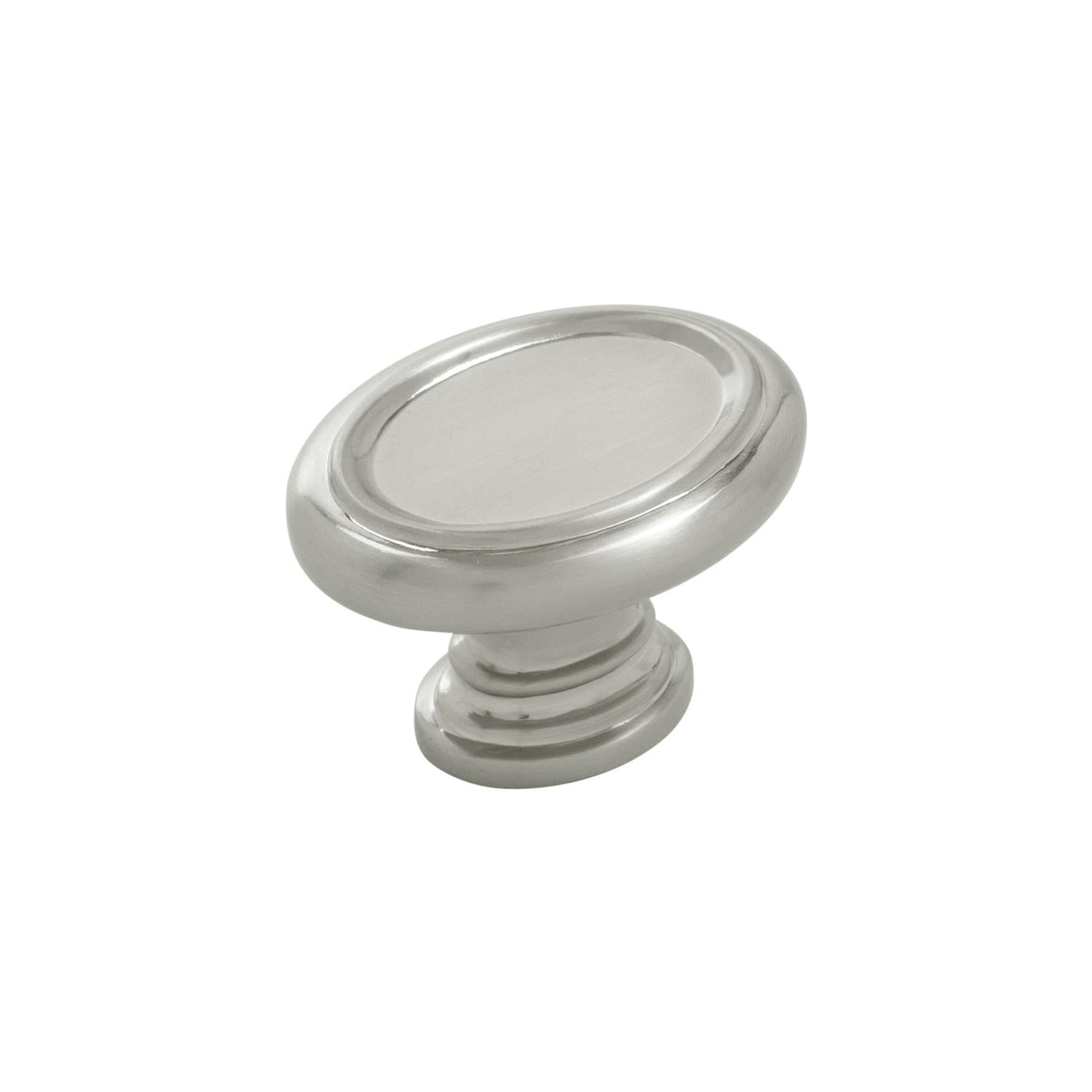 1-1/2 Inch x 1-1/8 Inch Oval Berkshire Oval Knob