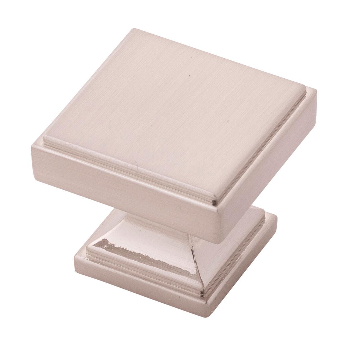 1-3/8 Inch Square Brownstone Square Knob