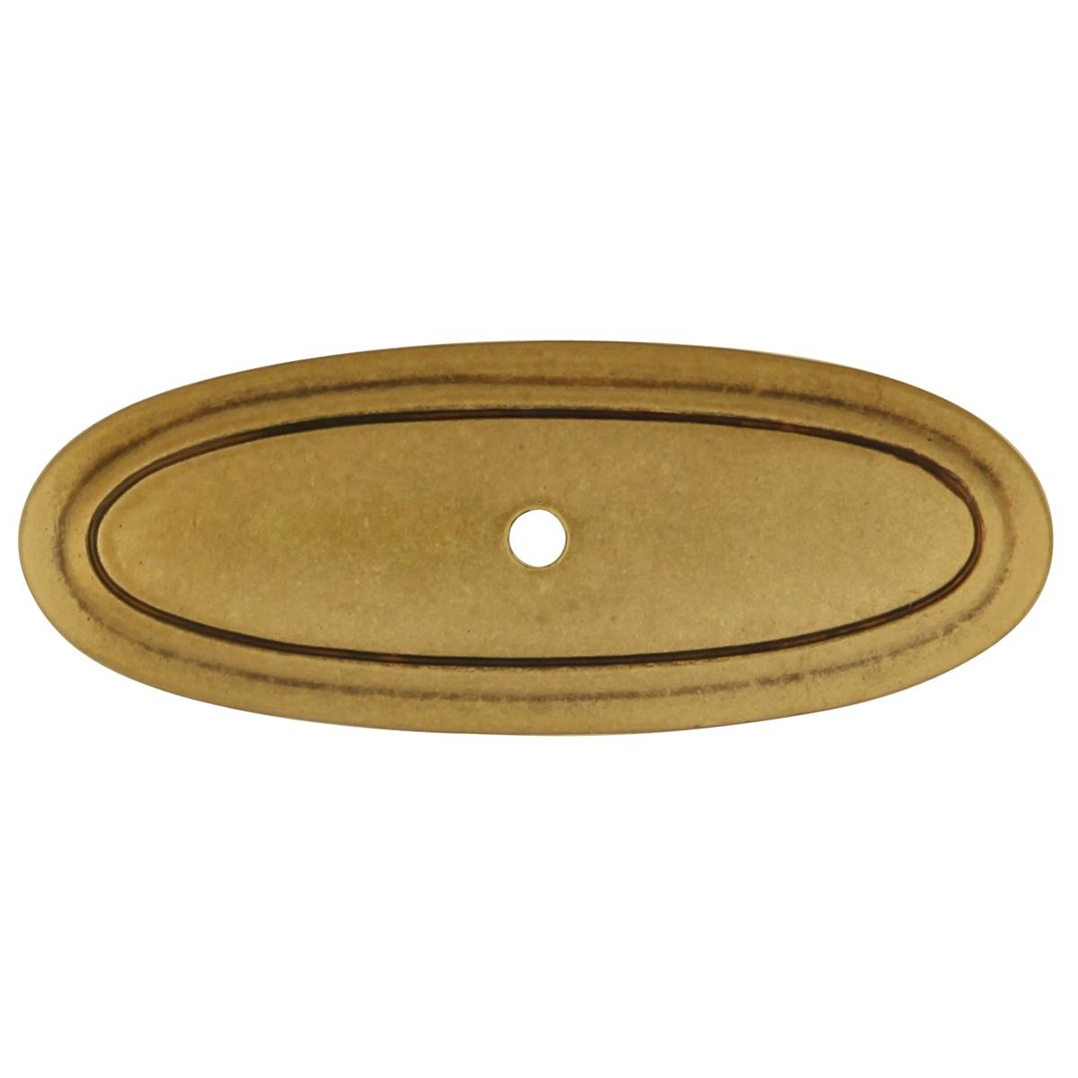 3 Inch X 1-1/8 Inch Oval Manor House Knob Backplate