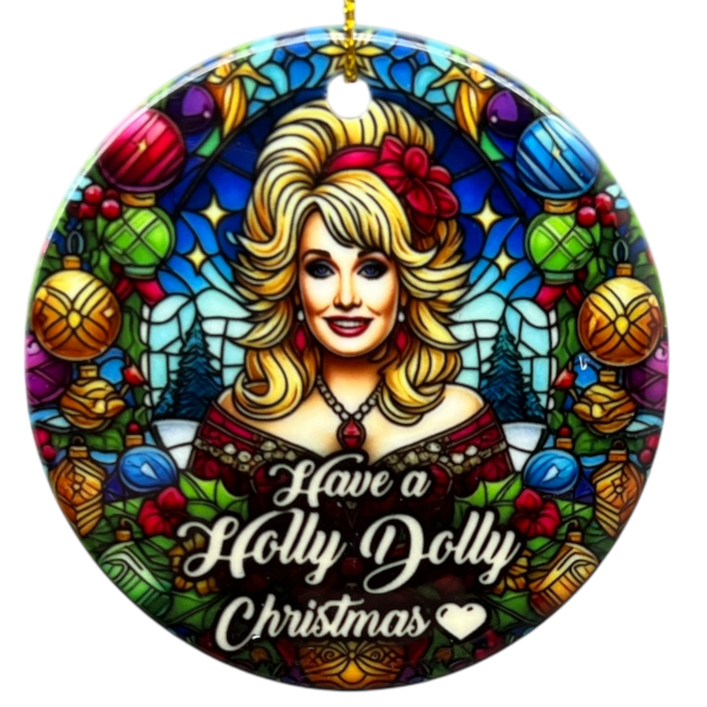Have A Holly Dolly Christmas Ornament