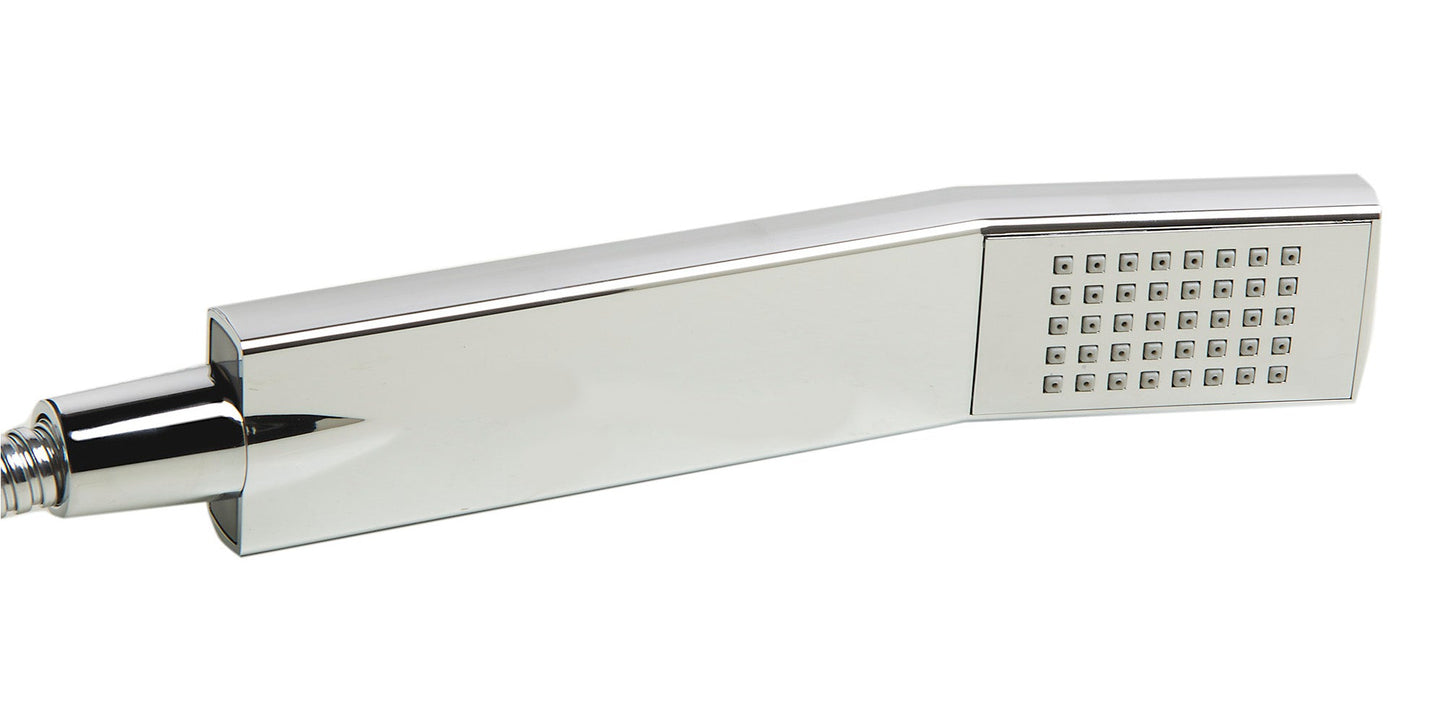 ALFI brand AB2728 Floor Mounted Tub Filler + Mixer /w additional Hand Held Shower Head