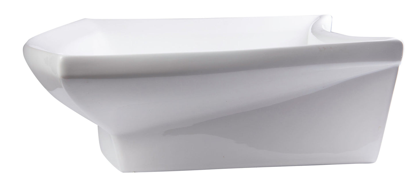 EAGO EAGO BA142 28" Rectangular Porcelain Bathroom Vessel Sink with Single Hole