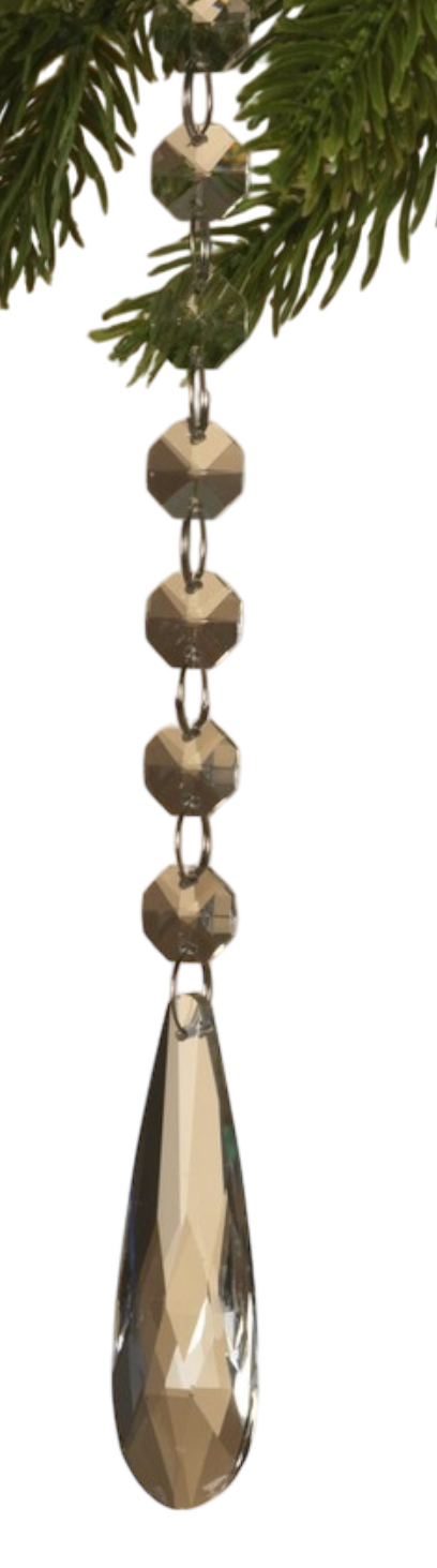Glass Look Acrylic Jewel Ornament -