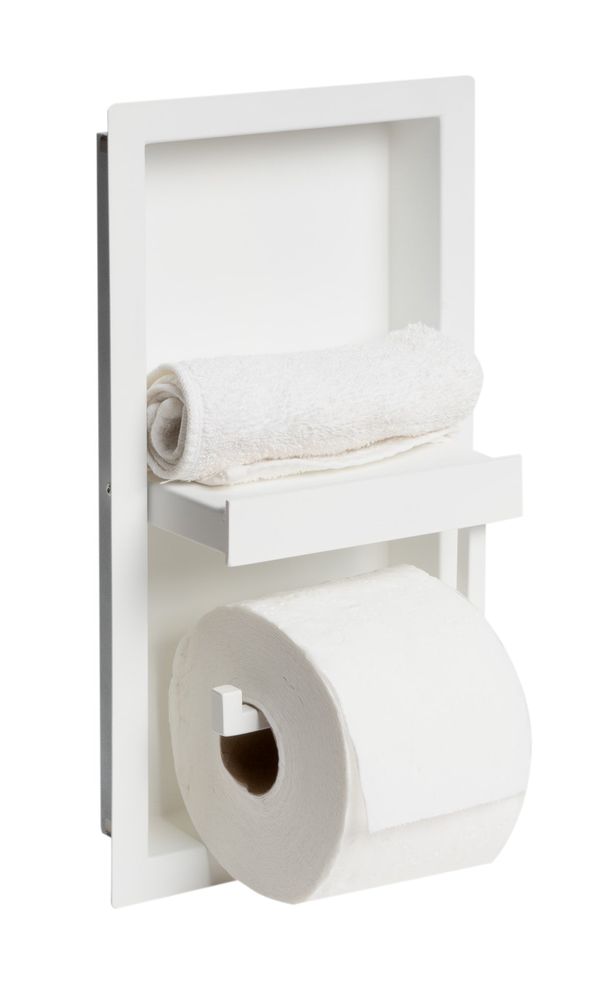 AlFI brand ABTPNC88 Stainless Steel Recessed Toilet Paper Holder Niche