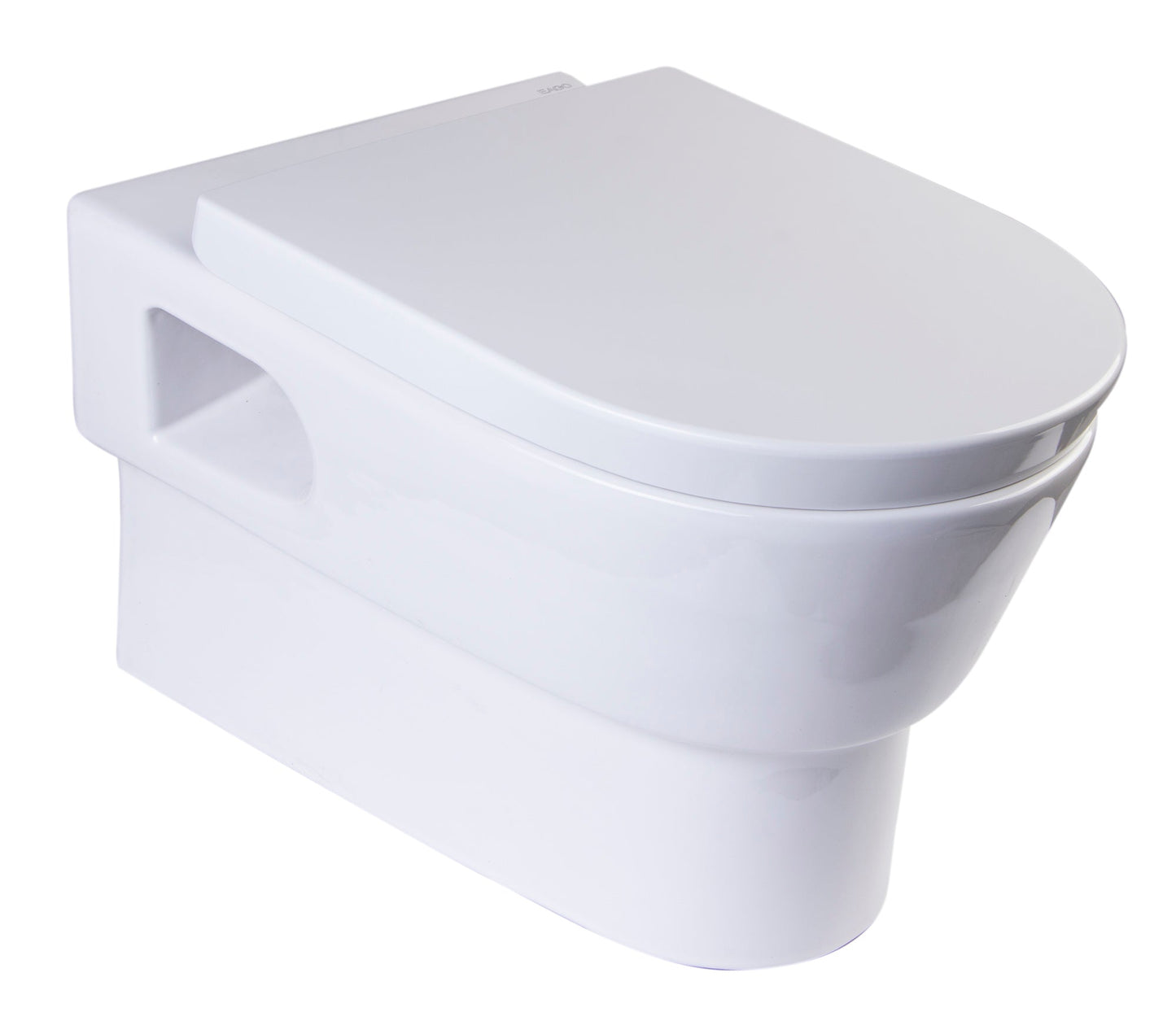 EAGO WD332 Round Modern Wall Mount Dual Flush Toilet Bowl