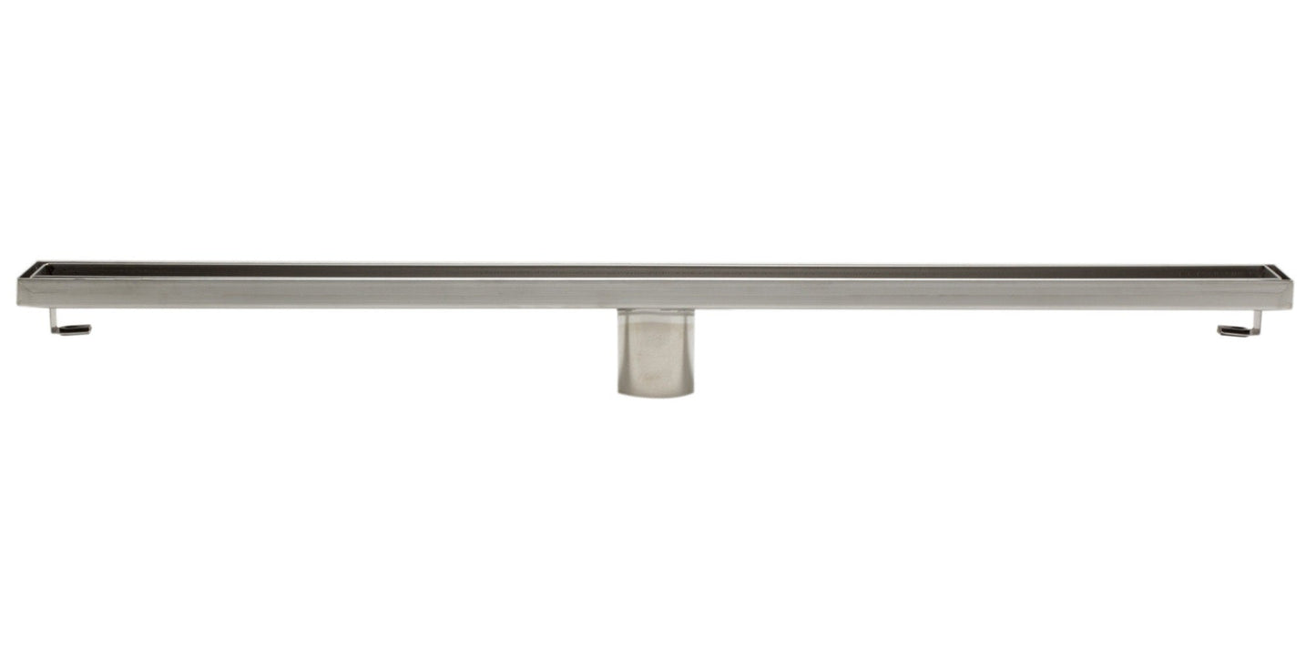 ALFI brand ABLD32A 32" Modern Stainless Steel Linear Shower Drain w/o Cover
