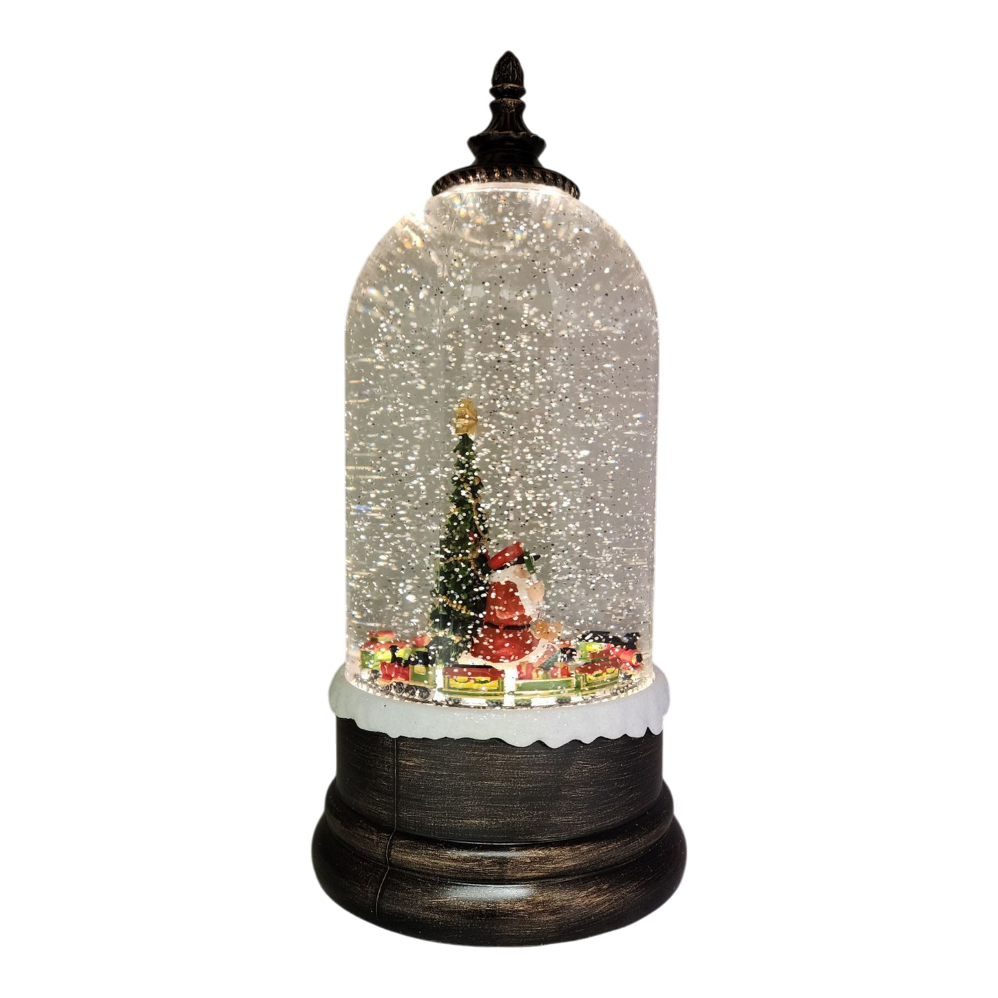 Santa's Magical Christmas Train Snow Globe