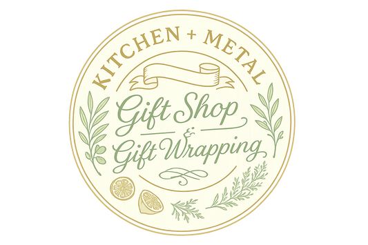 Kitchen + Metal Wrapping Paper: Gold | Gift Shop & Gift Wrapping | Kitchen + Metal