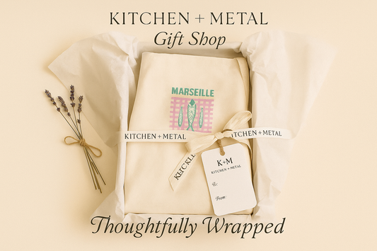 Kitchen + Metal Gift Wrapped Marseille Apron
