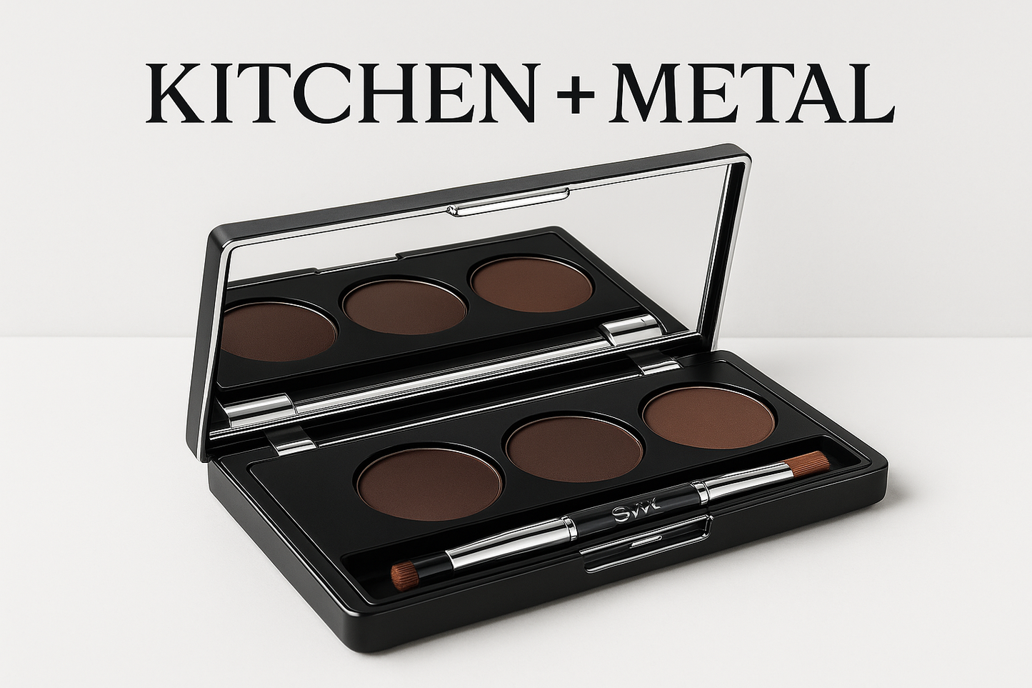 Kitchen + Metal Makeup Compact