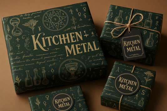 Kitchen + Metal Wrapping Paper Product Mockup