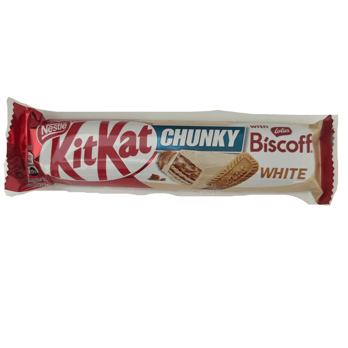 KitKat Chunky White with Biscoff – Creamy White Chocolate Wafer Bar 42g (UK)