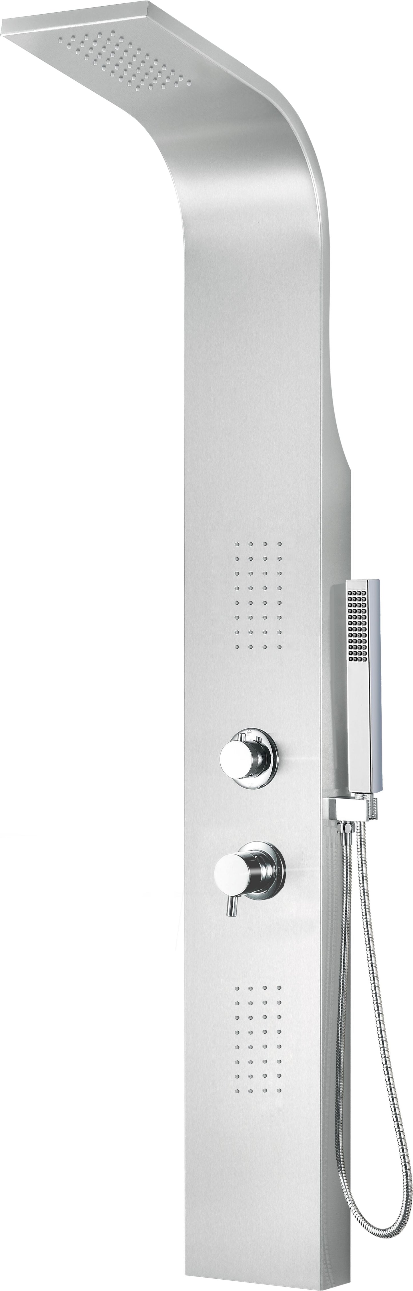 ALFI brand ABSP20 Modern Stainless Steel Shower Panel with 2 Body Sprays