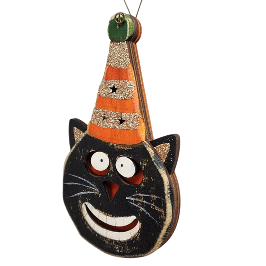 Halloween Happy Cat Ornament